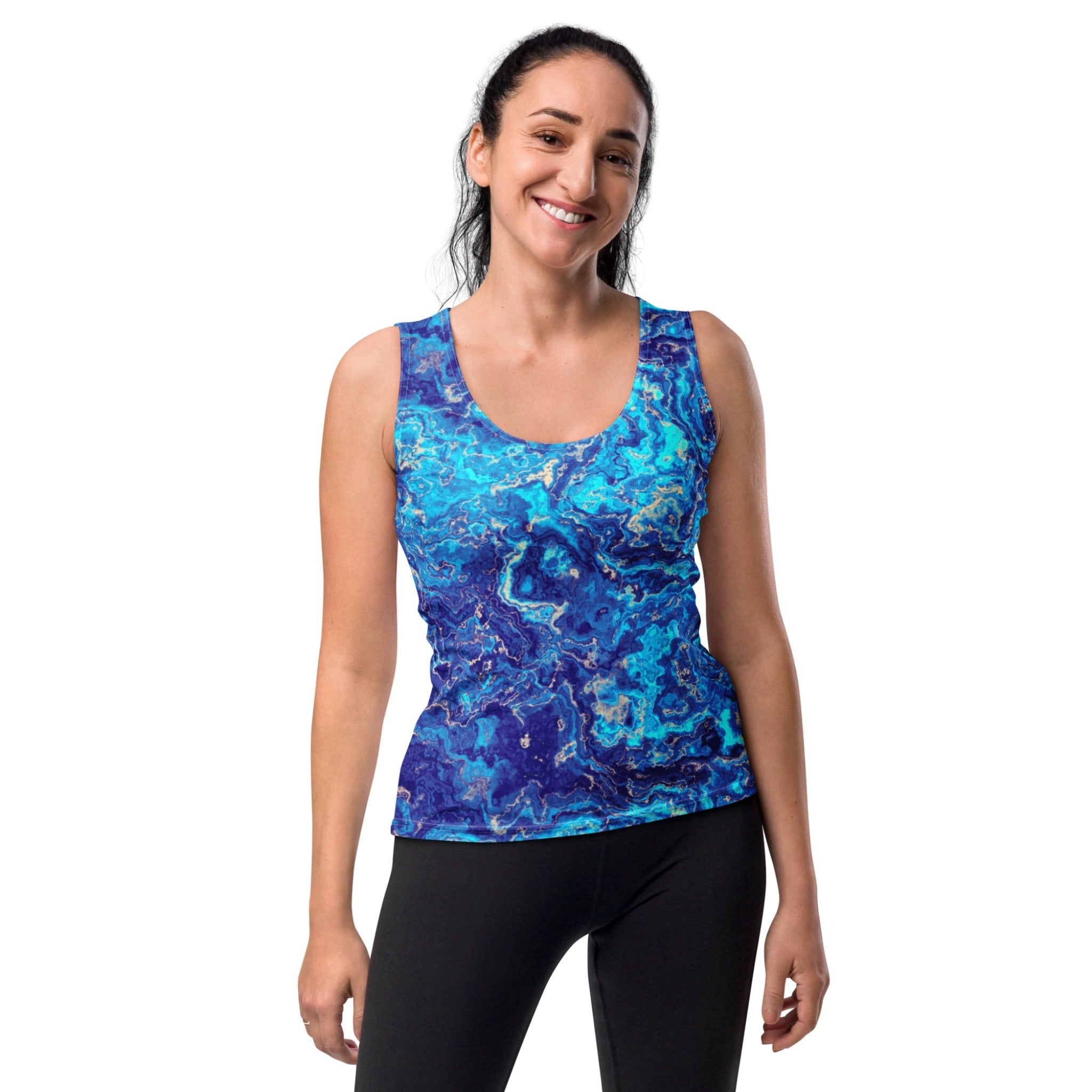 Brilliant Blue Agate Tank Top